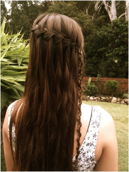 Pretty Waterfall Braid for Girls