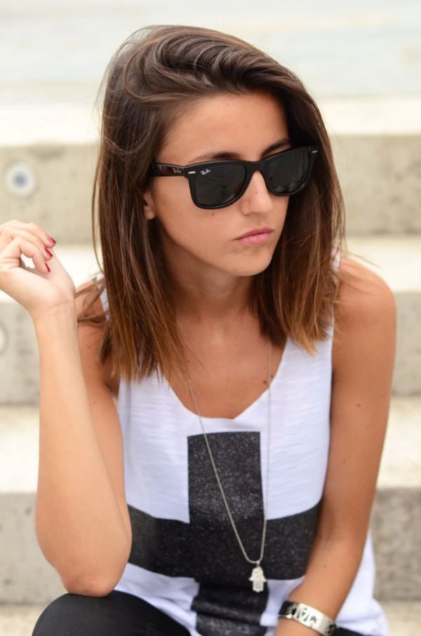 back to school ombre bob hairstyle for short hair