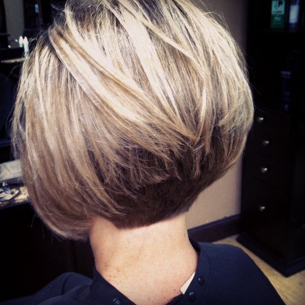 Back View Of Stacked Bob