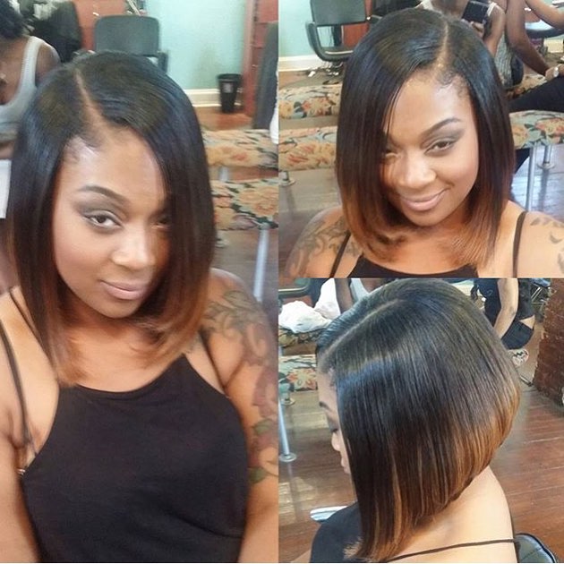 short bob hairstyle for black women