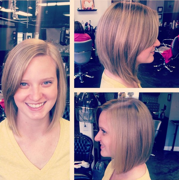 casual short haircut for round face shapes