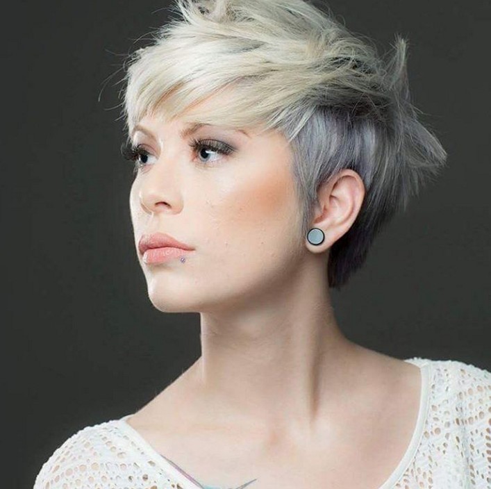 layered short pixie haircut with bangs for fine thin hair