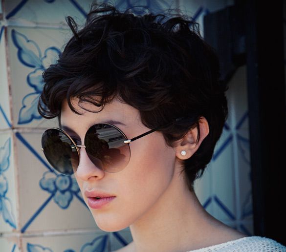 short black curly pixie cuts