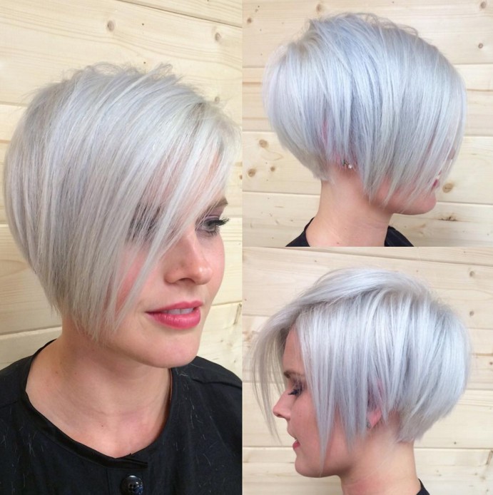 short blonde pixie cut with bangs for fine thin hair