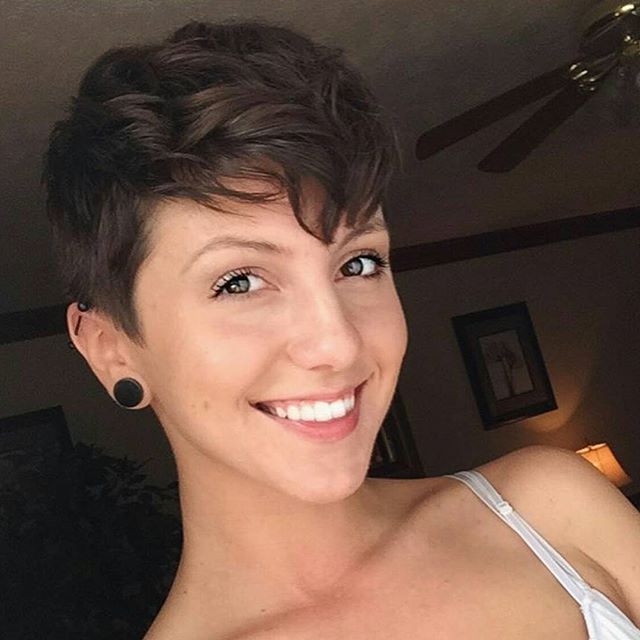 short messy pixie cut for women