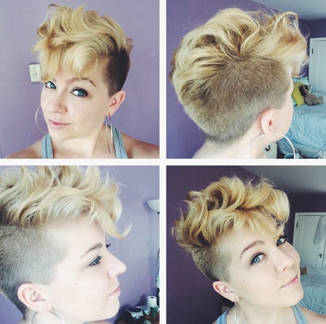 soft curly pixie cut