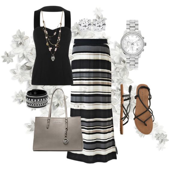 Black and White Skirt