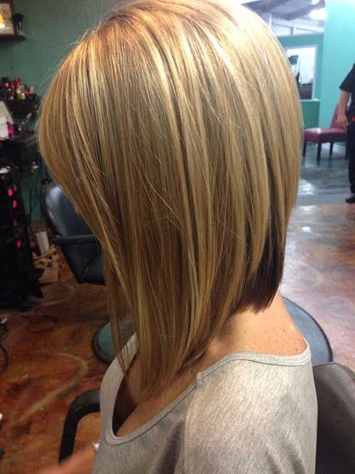 Blond Long Bob Hairstyle