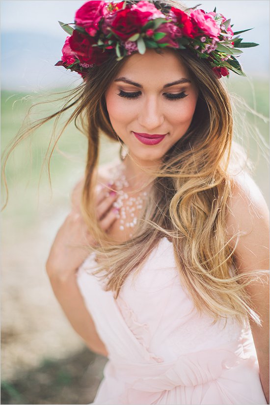 Boho-Chic Wedding Hairstyle