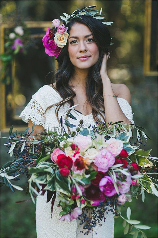 Boho-Chic Wedding Hairstyle