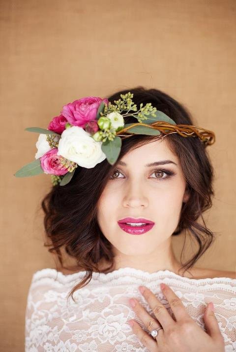 Boho-Chic Wedding Hairstyle