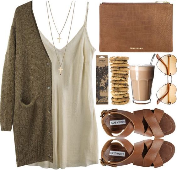 Cardigan and Slip Dress