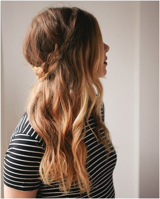 Casual Half Up Braid Hairstyle