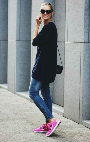 casual look with sneakers