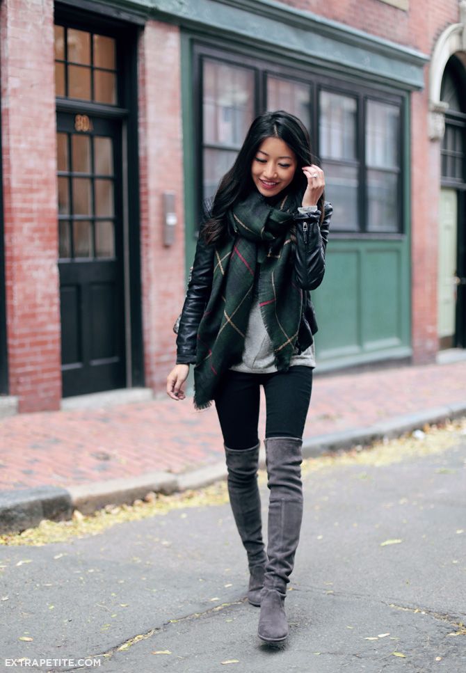 knee high boots casual outfits