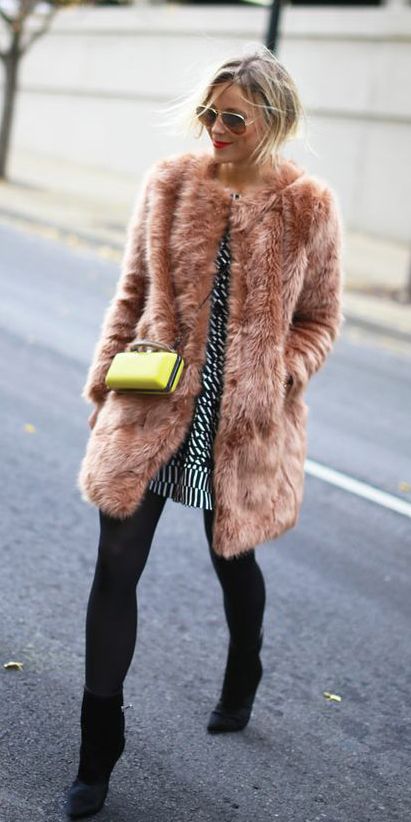 Faux Fur Coat for Your Holiday Look