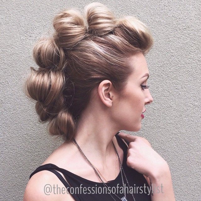 Faux Hawk French Updo Hairstyle