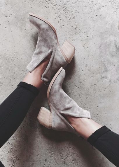 low heel summer booties