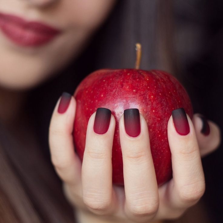 Gradient Matte Nails