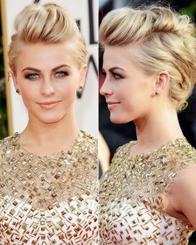 Julianne Hough Faux Hawk Hairstyle for Short Hair