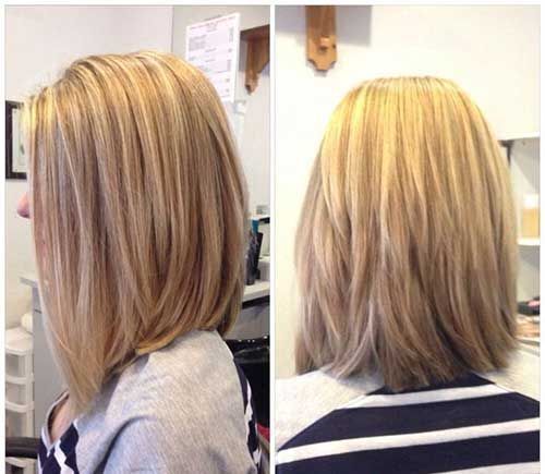 Layered Lob Hairstyle