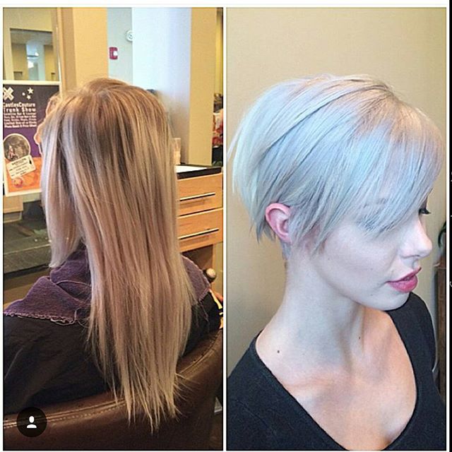 Sleek Long Pixie Haircut