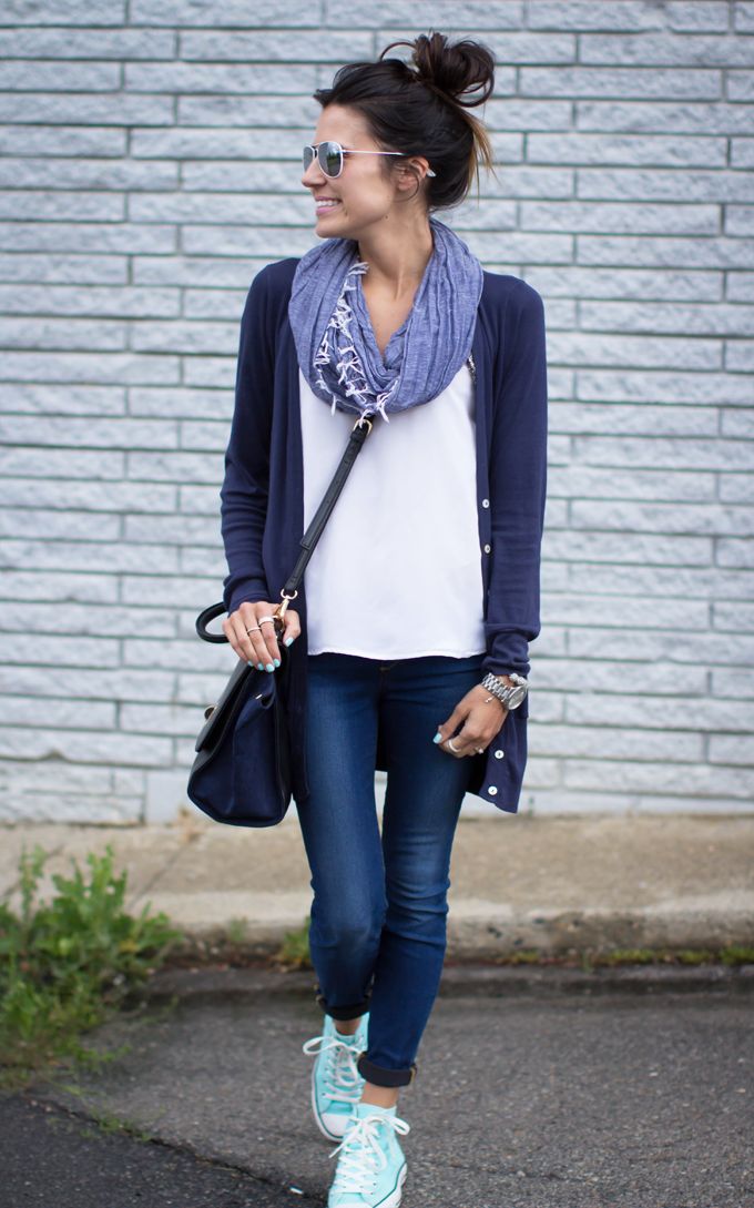 casual look with sneakers