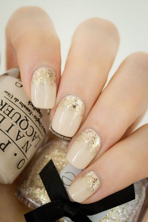 Nude Wedding Nails