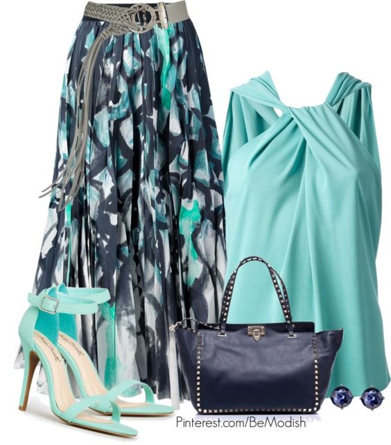 Ocean Blue Tone Outfit