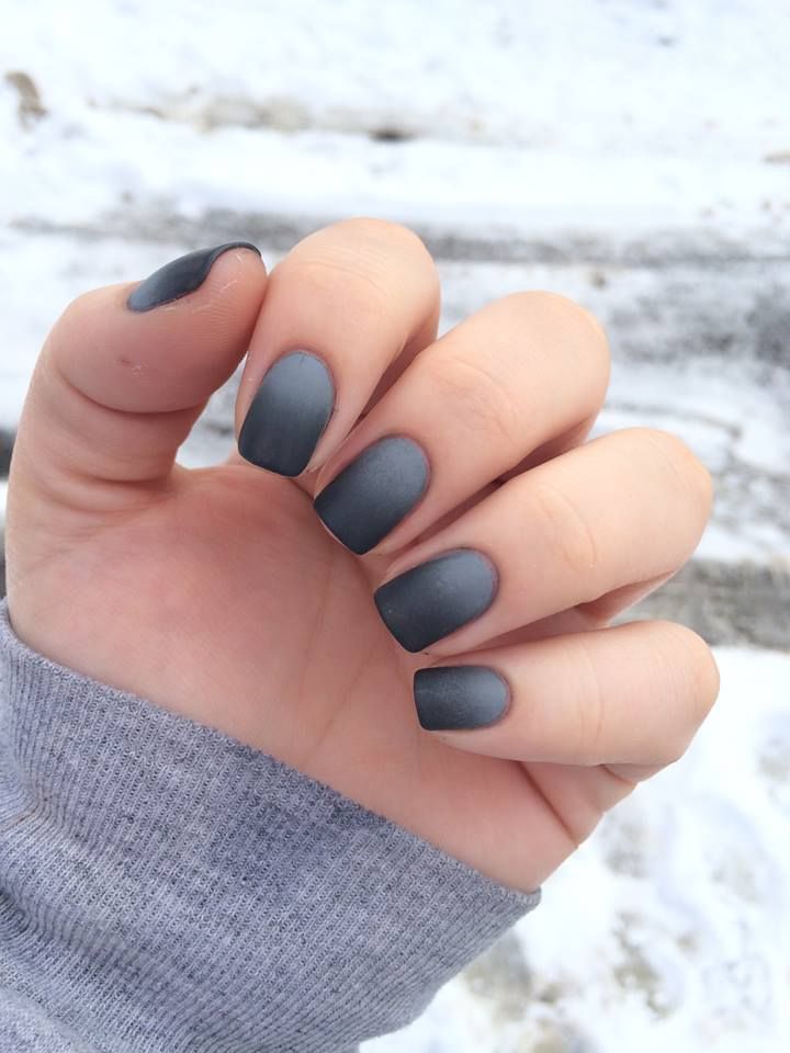 Ombre Matte Nails