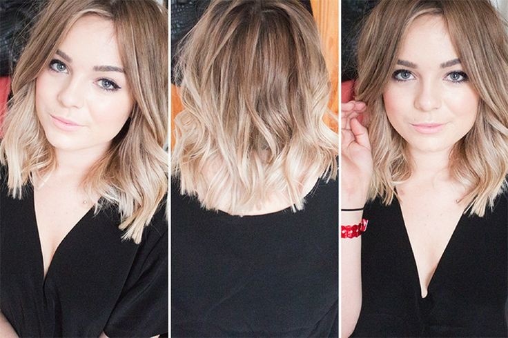 Ombre Wavy Bob Hairstyle