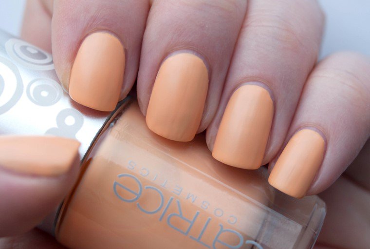 Orange Matte Nail Design