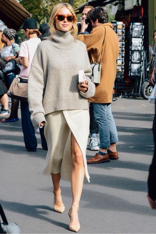 Oversized Sweater and Skirt