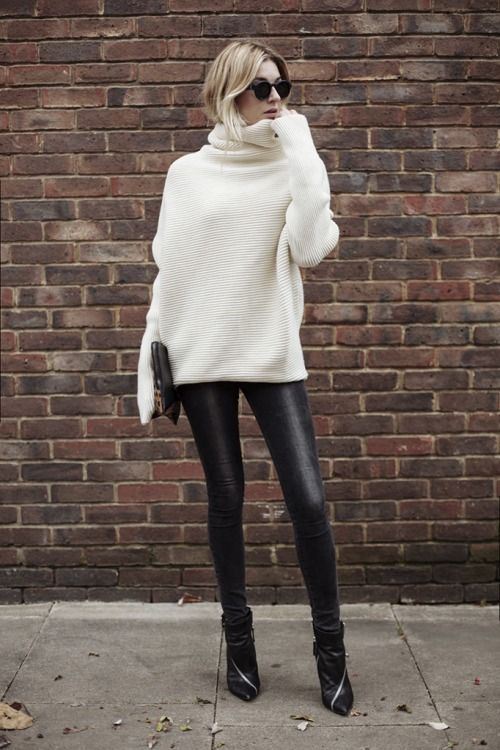 Oversized Turtleneck Sweater