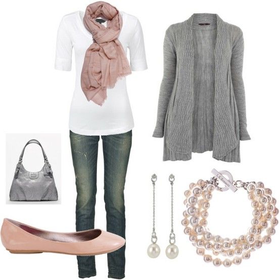 Pink and Grey Outfit