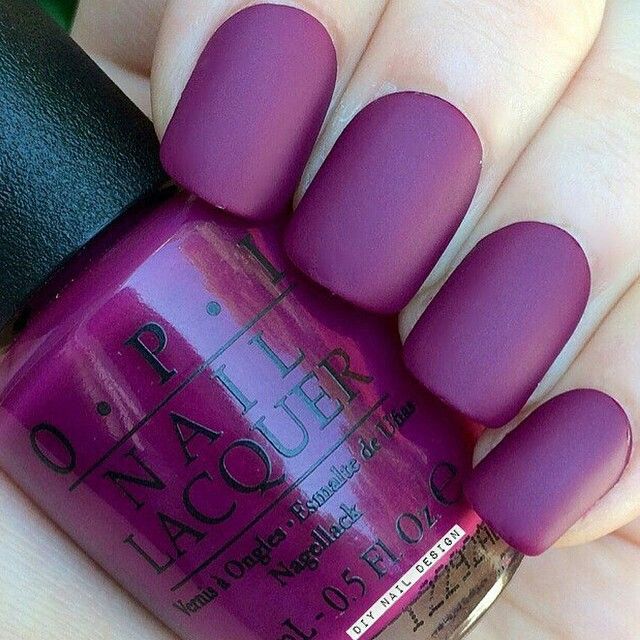 Purple Matte Nails