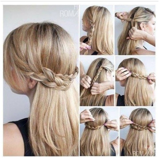 Quick Half Up Braid Hairstyle Tutorial