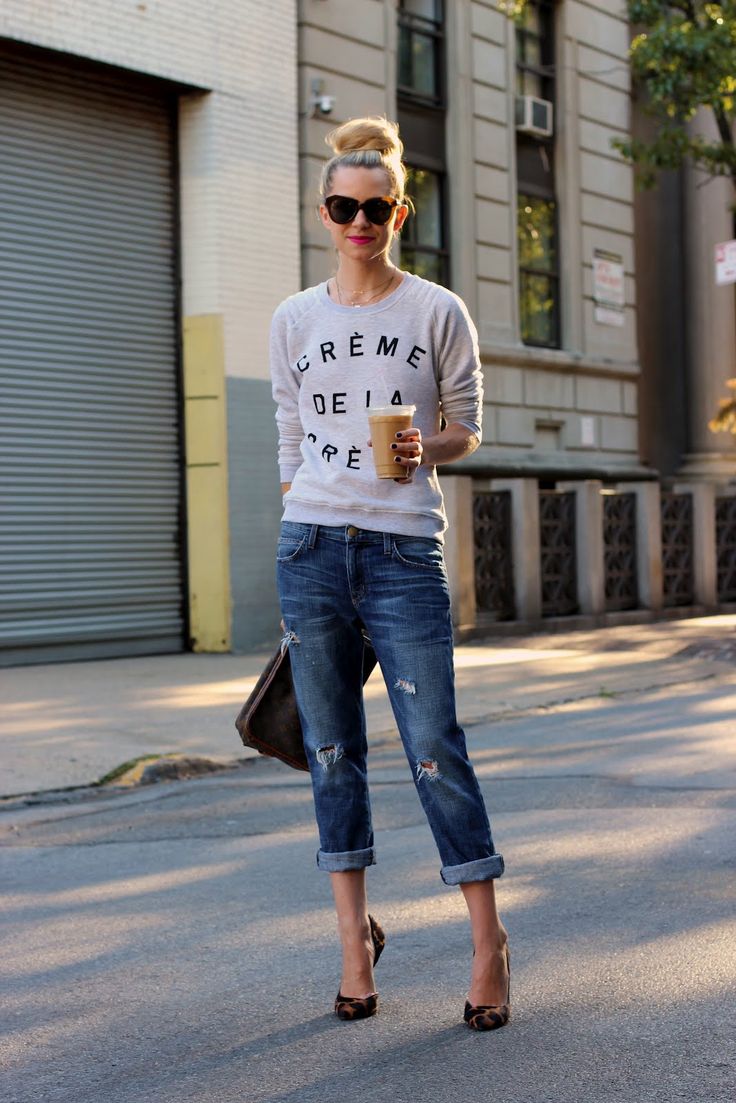 Ripped Jeans and Animal Heels