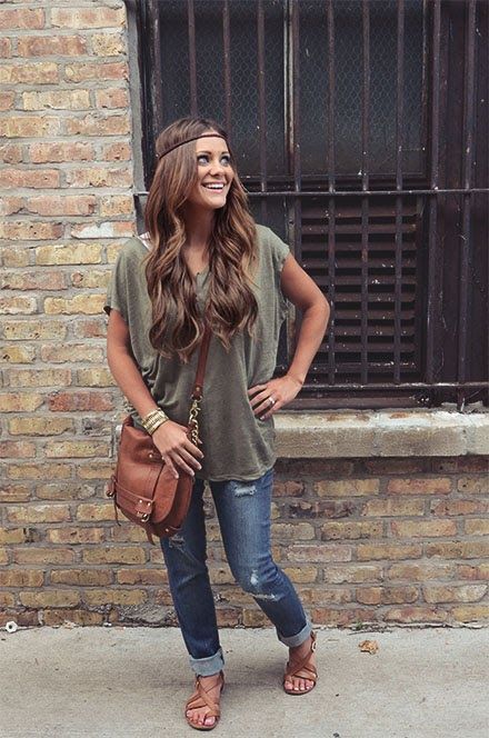 Ripped Jeans and Boyfriend Tee