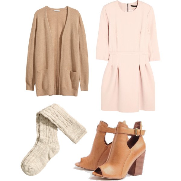 Rose Quartz Dress and Cardigan