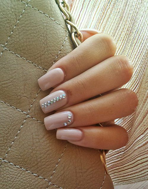 Rose Quartz Nail Design