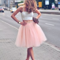 Rose Quartz Tulle Skirt