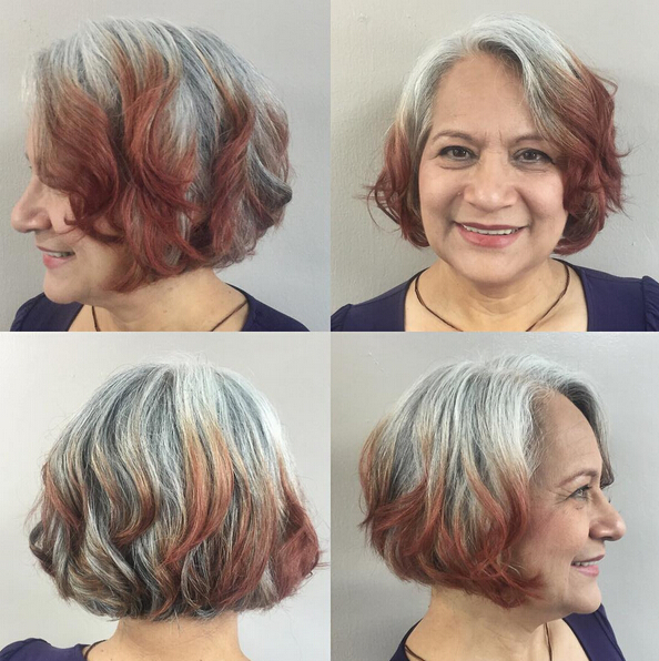 Short Bob Hairstyle for Women Over 50