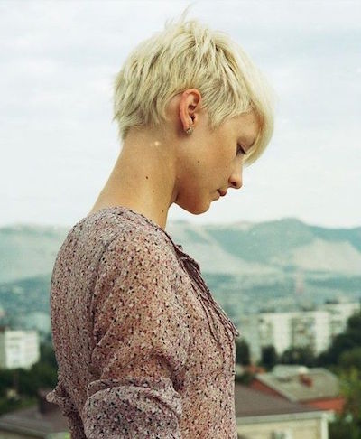 Short Pixie Hairstyle with Bangs