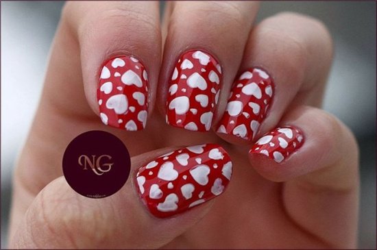 Valentine' s Day Nail Design