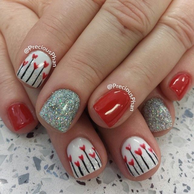 Valentine' s Day Nail Design