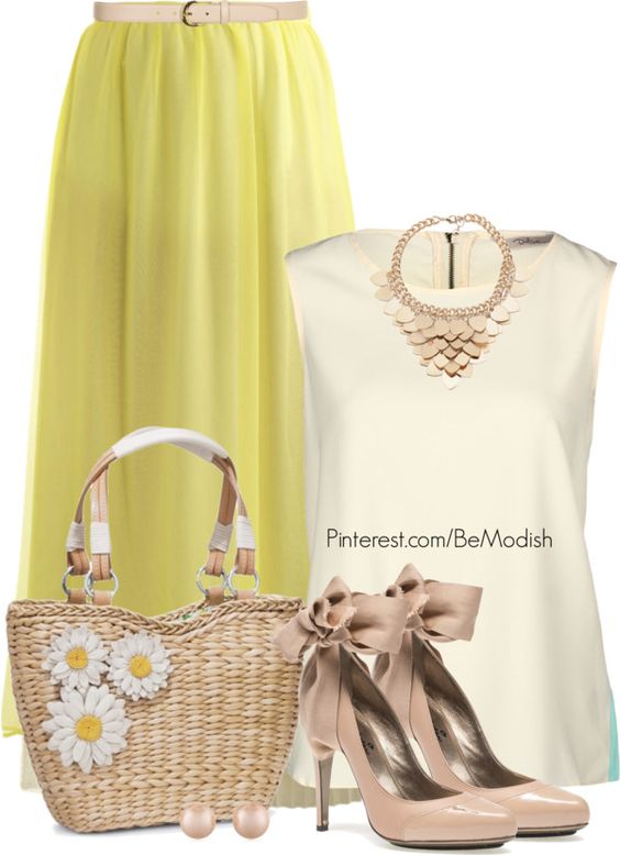 Yellow Skirt Outfit
