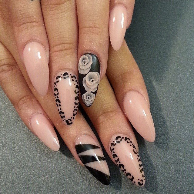 Beige Nail Design