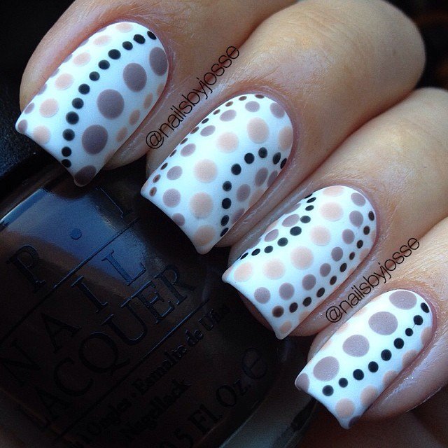 Beige Nail Design