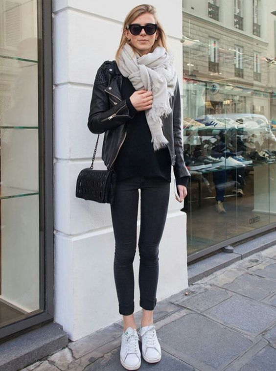 Top 53+ imagen black and white shoes outfit